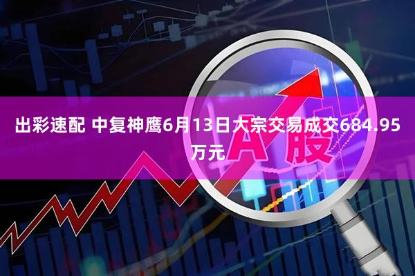 出彩速配 中复神鹰6月13日大宗交易成交684.95万元