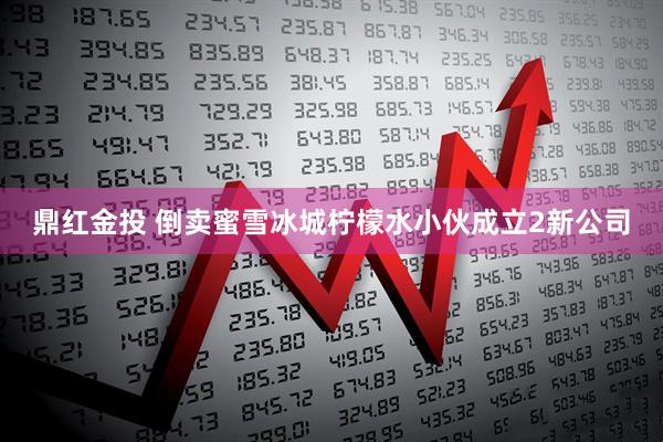 鼎红金投 倒卖蜜雪冰城柠檬水小伙成立2新公司