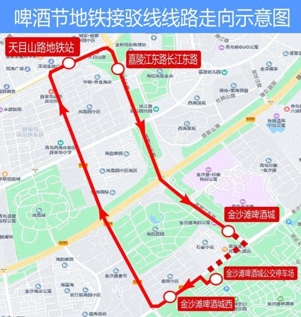 传金所 青岛啤酒节公交线路配套优化 开通地铁接驳线＋多条公交班次加密