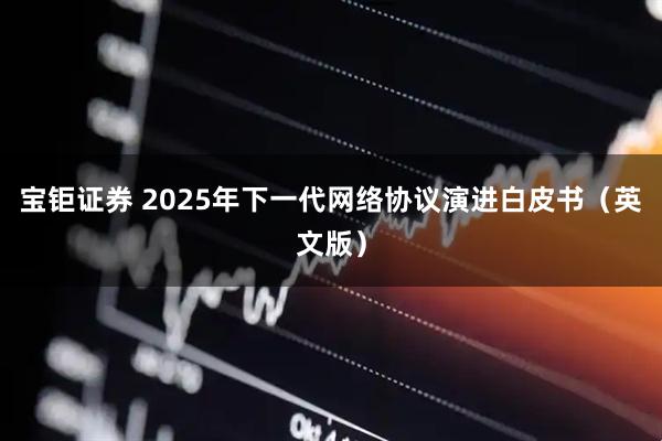 宝钜证券 2025年下一代网络协议演进白皮书（英文版）